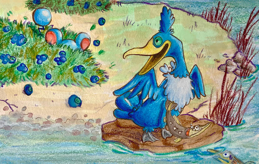 Cramorant - Pokemon 2022 TCG Art Contest Submission